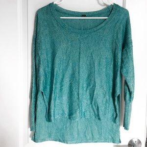 Light Teal High Low Sweater